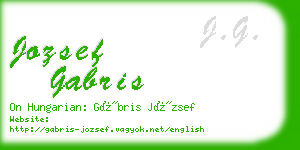 jozsef gabris business card